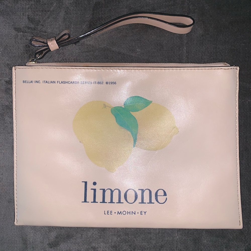 Kate Spade lemon wristlet